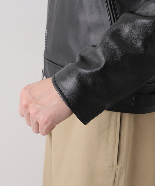 Schott(ショット)の「【Schott / ショット】DOUBLE BREST RIDERS(ライダースジャケット・メンズ・ブラック・MEDIUM/LARGE/X-LARGE)」の11枚目の写真