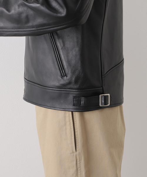 Schott(ショット)の「【Schott / ショット】DOUBLE BREST RIDERS(ライダースジャケット・メンズ・ブラック・MEDIUM/LARGE/X-LARGE)」の17枚目の写真