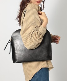 タイドウェイ LIGHT LEATHER BOSTON GREIGE TIDEWAY(タイドウェイ)の「【TIDEWAY】A4サイズ収納◎ レザー
