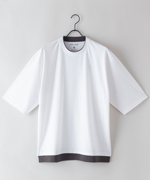 汗染みの目立ちにくいTシャツ ZEROSTAIN ゼロステイン 撥水性 UVカット フェイクレイヤード ビッグシルエット Tシャツ