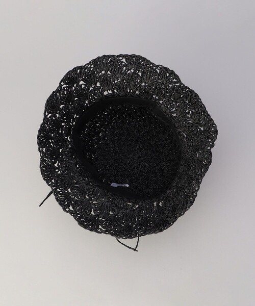 FREAK'S STORE（フリークスストア）の「フラワー編みペーパーハット（ハット・レディース・ブラック/オフホワイト/ブラウン・ONE SIZE）」の21枚目の写真
