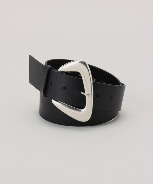 MAISON BOINET(メゾンボワネ)の「【MAISON BOINET/メゾンボアネ】 40mm ベルト (silver buckle)(ベルト・レディース・ブラック・FREE)」の2枚目の写真