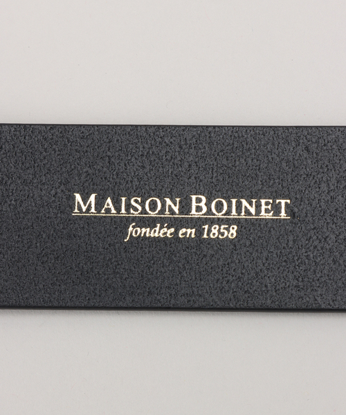 MAISON BOINET(メゾンボワネ)の「【MAISON BOINET/メゾンボアネ】 40mm ベルト (silver buckle)(ベルト・レディース・ブラック・FREE)」の4枚目の写真