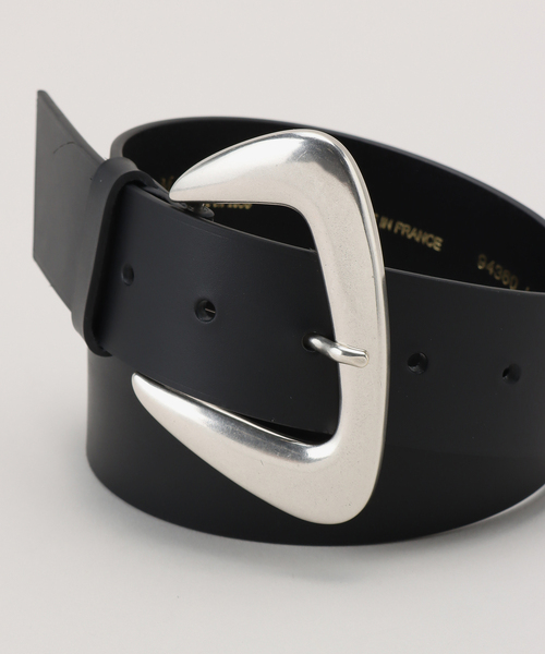 MAISON BOINET(メゾンボワネ)の「【MAISON BOINET/メゾンボアネ】 40mm ベルト (silver buckle)(ベルト・レディース・ブラック・FREE)」の7枚目の写真