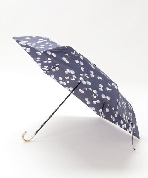 マルニ　折りたたみ傘　チェリー ANNA SUI（アナ スイ）】チェリープリント晴雨兼用イージー