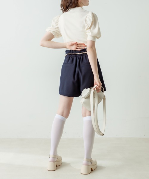 OLIVE des OLIVE（オリーブデオリーブ）の「衿刺繍プチハイプルオーバー　1031060190（Tシャツ/カットソー・レディース・サックスブルー/オフホワイト/ホワイト系その他/ブラック・FREE）」の11枚目の写真