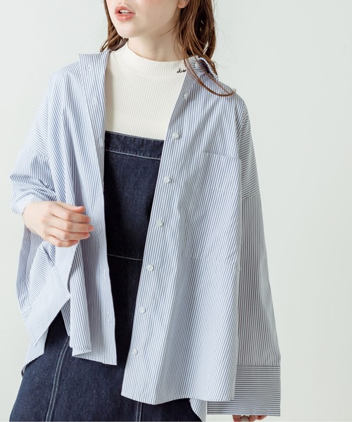 OLIVE des OLIVE（オリーブデオリーブ）の「衿刺繍プチハイプルオーバー　1031060190（Tシャツ/カットソー・レディース・サックスブルー/オフホワイト/ホワイト系その他/ブラック・FREE）」の12枚目の写真