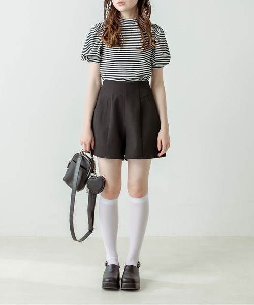 OLIVE des OLIVE（オリーブデオリーブ）の「衿刺繍プチハイプルオーバー　1031060190（Tシャツ/カットソー・レディース・サックスブルー/オフホワイト/ホワイト系その他/ブラック・FREE）」の16枚目の写真