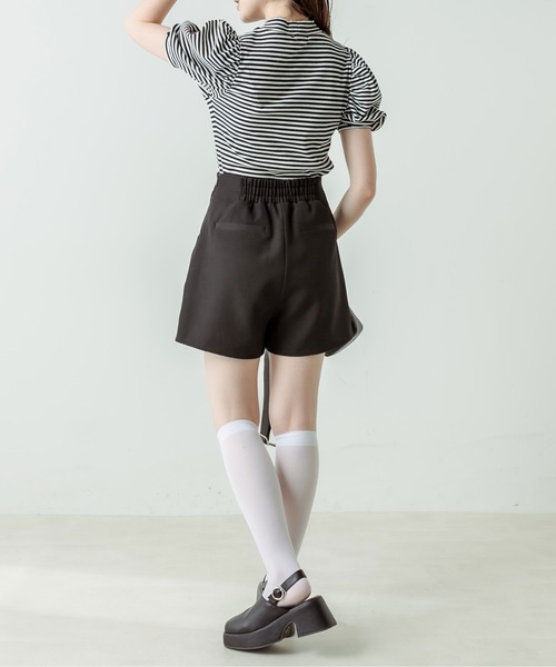 OLIVE des OLIVE（オリーブデオリーブ）の「衿刺繍プチハイプルオーバー　1031060190（Tシャツ/カットソー・レディース・サックスブルー/オフホワイト/ホワイト系その他/ブラック・FREE）」の18枚目の写真