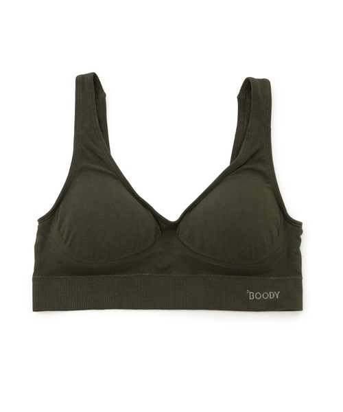 BOODY（ブーディ）の「Boody　シェイパーパッドブラ（スポーツブラ・レディース・ブラック/オリーブ/ベージュ系その他2・S/M）」の3枚目の写真