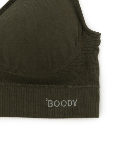 BOODY（ブーディ）の「Boody　シェイパーパッドブラ（スポーツブラ・レディース・ブラック/オリーブ/ベージュ系その他2・S/M）」の8枚目の写真
