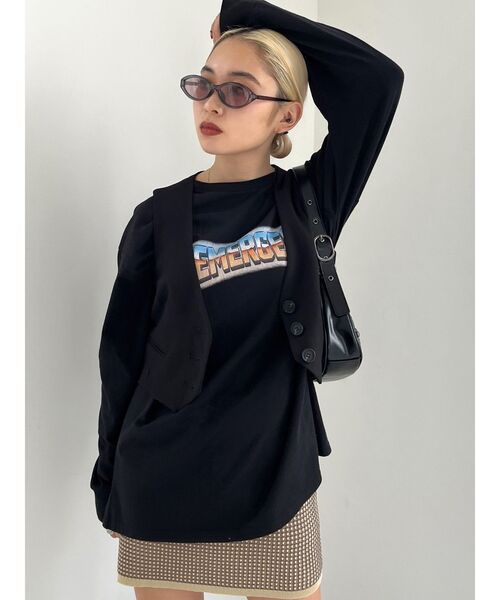 EMODA（エモダ）の「ワイドスクエアアイウェア（サングラス・レディース・グレー/ブラック・FREE）」の19枚目の写真