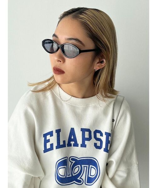 EMODA（エモダ）の「ワイドスクエアアイウェア（サングラス・レディース・グレー/ブラック・FREE）」の4枚目の写真