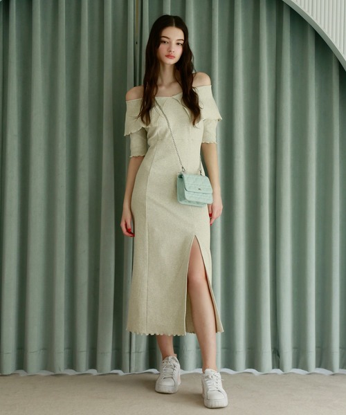 Seemi. byNICECLAUP（ シーミーバイナイスクラップ）の「【Seemi】セーラーカラーカットワンピース（ワンピース・レディース・ピンク/レッド/オートミール・FREE）」の13枚目の写真