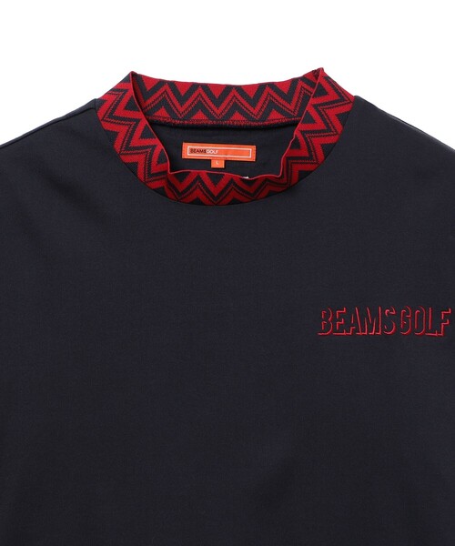 BEAMS GOLF（ビームスゴルフ）の「BEAMS GOLF ORANGE LABEL / 襟ジャカード モックネックシャツ（ポロシャツ・メンズ・ネイビー/ホワイト/オリーブ・L/S/XL/M）」の15枚目の写真