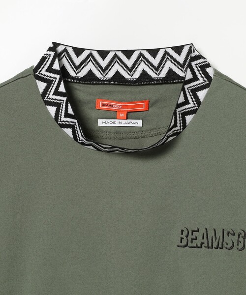 BEAMS GOLF（ビームスゴルフ）の「BEAMS GOLF ORANGE LABEL / 襟ジャカード モックネックシャツ（ポロシャツ・メンズ・ネイビー/ホワイト/オリーブ・L/S/XL/M）」の17枚目の写真