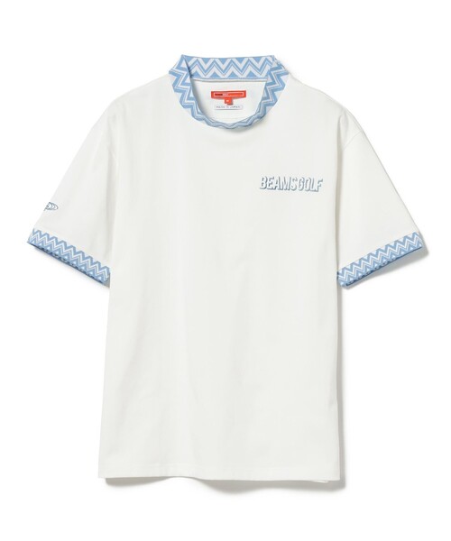 BEAMS GOLF（ビームスゴルフ）の「BEAMS GOLF ORANGE LABEL / 襟ジャカード モックネックシャツ（ポロシャツ・メンズ・ネイビー/ホワイト/オリーブ・L/S/XL/M）」の22枚目の写真