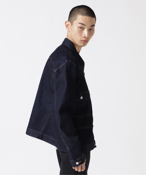 Calvin Klein Jeans（カルヴァンクラインジーンズ）の「Calvin Klein Standards（カルバンクラインスタンダーズ）CK Standards ユーティリティデニムジャケット/unisex（デニムジャケット・メンズ・ブルー・M/XL）」の5枚目の写真