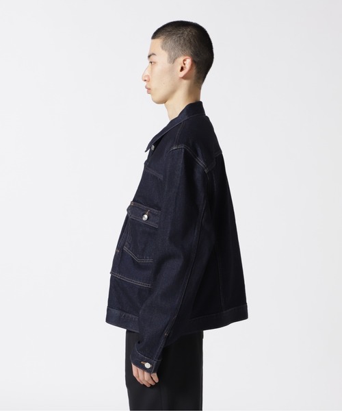 Calvin Klein Jeans（カルヴァンクラインジーンズ）の「Calvin Klein Standards（カルバンクラインスタンダーズ）CK Standards ユーティリティデニムジャケット/unisex（デニムジャケット・メンズ・ブルー・M/XL）」の7枚目の写真