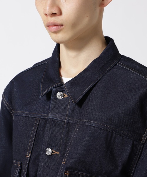 Calvin Klein Jeans（カルヴァンクラインジーンズ）の「Calvin Klein Standards（カルバンクラインスタンダーズ）CK Standards ユーティリティデニムジャケット/unisex（デニムジャケット・メンズ・ブルー・M/XL）」の9枚目の写真