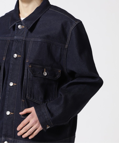 Calvin Klein Jeans（カルヴァンクラインジーンズ）の「Calvin Klein Standards（カルバンクラインスタンダーズ）CK Standards ユーティリティデニムジャケット/unisex（デニムジャケット・メンズ・ブルー・M/XL）」の10枚目の写真