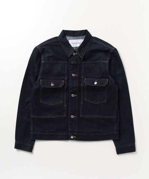 Calvin Klein Jeans（カルヴァンクラインジーンズ）の「Calvin Klein Standards（カルバンクラインスタンダーズ）CK Standards ユーティリティデニムジャケット/unisex（デニムジャケット・メンズ・ブルー・M/XL）」の13枚目の写真