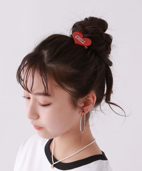 repipi armario（レピピ アルマリオ）の「ハートプレートヘアゴム（ヘアゴム・キッズ・ホワイト/ライトグレー/パープル/レッド/ホワイト系その他/ブラック系その他/グリーン系その他/ブルー系その他・FREE）」の16枚目の写真