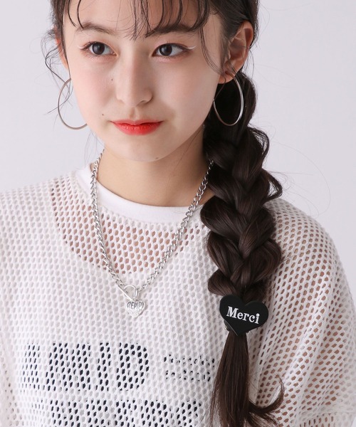 repipi armario（レピピ アルマリオ）の「ハートプレートヘアゴム（ヘアゴム・キッズ・ホワイト/ライトグレー/パープル/レッド/ホワイト系その他/ブラック系その他/グリーン系その他/ブルー系その他・FREE）」の17枚目の写真
