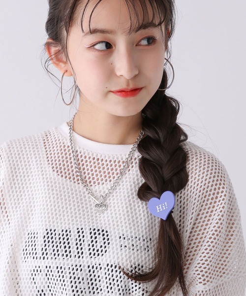 repipi armario（レピピ アルマリオ）の「ハートプレートヘアゴム（ヘアゴム・キッズ・ホワイト/ライトグレー/パープル/レッド/ホワイト系その他/ブラック系その他/グリーン系その他/ブルー系その他・FREE）」の18枚目の写真