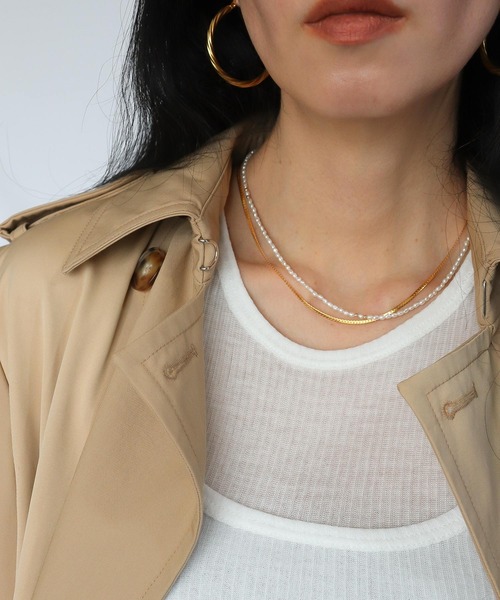 MIXTO(ミスト)の「Stainless Necklace(ネックレス・レディース・シルバー/ゴールド・ONE SIZE)」の8枚目の写真