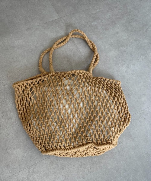 CIAOPANIC(チャオパニック)の「【インナーバッグ付き】かごトートバック(かごバッグ・レディース・ベージュ・FREE)」の5枚目の写真