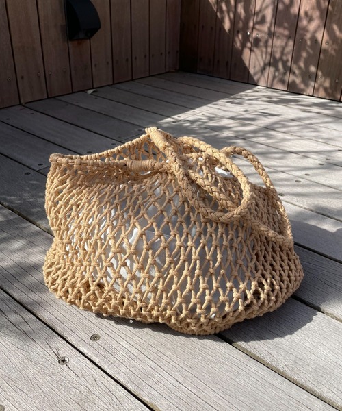 CIAOPANIC(チャオパニック)の「【インナーバッグ付き】かごトートバック(かごバッグ・レディース・ベージュ・FREE)」の14枚目の写真