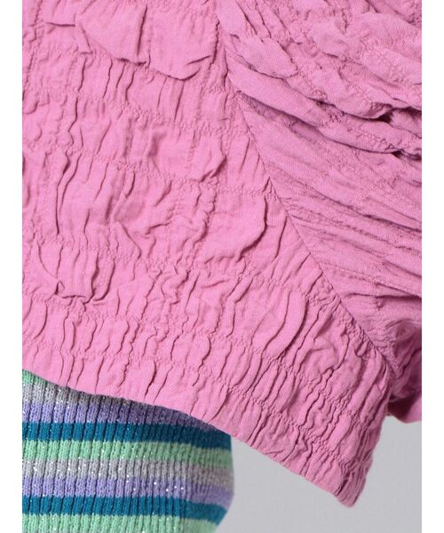 jouetie(ジュエティ)の「2WAYマムルークスリーブトップス(カーディガン/ボレロ・レディース・オフホワイト/ブラック・MEDIUM)」の3枚目の写真