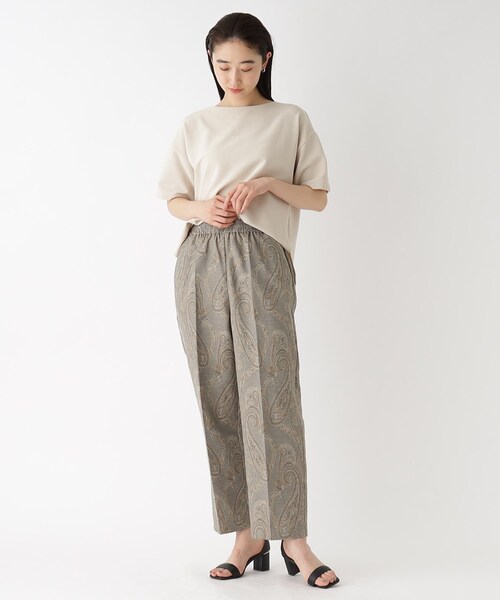 OPAQUE.CLIP（オペークドットクリップ）の「◆ペイズリーイージーパンツ【洗濯機洗い可】（その他パンツ・レディース・ベージュ系/カーキ系・38/40/42）」の3枚目の写真