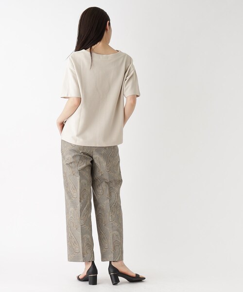 OPAQUE.CLIP（オペークドットクリップ）の「◆ペイズリーイージーパンツ【洗濯機洗い可】（その他パンツ・レディース・ベージュ系/カーキ系・38/40/42）」の4枚目の写真