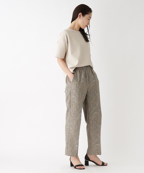 OPAQUE.CLIP（オペークドットクリップ）の「◆ペイズリーイージーパンツ【洗濯機洗い可】（その他パンツ・レディース・ベージュ系/カーキ系・38/40/42）」の5枚目の写真