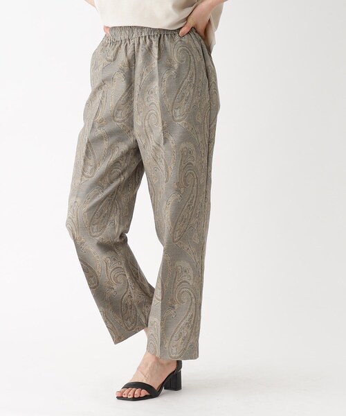 OPAQUE.CLIP（オペークドットクリップ）の「◆ペイズリーイージーパンツ【洗濯機洗い可】（その他パンツ・レディース・ベージュ系/カーキ系・38/40/42）」の6枚目の写真