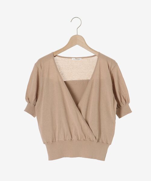 le.coeur blanc(ルクールブラン)の「カシュクールニットプルオーバー(ニット/セーター・レディース・アイボリー/キャメル/ブラック・38)」の18枚目の写真