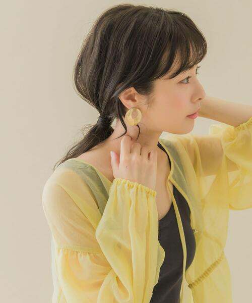 SMELLY（スメリー）の「ボリュームサークルピアス（ピアス（両耳用）・レディース・ゴールド/シルバー・-）」の6枚目の写真