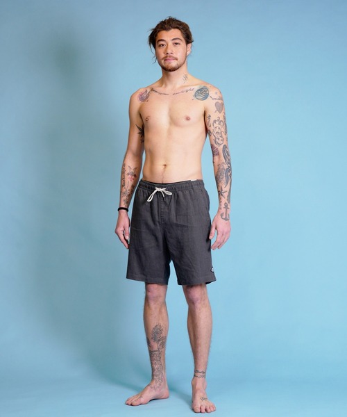 BILLABONG（ビラボン）の「BILLABONG/ビラボン コットンリネンショーツ ショーツ/ハーフパンツ 無地 レングス19インチ BD011-614（その他パンツ・メンズ・ネイビー/ピンク/ブラック×ブラック・S/M）」の7枚目の写真