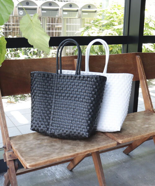 タグ付き　新品　♡ サンラミ　かごバッグ SANRAMI かごバッグ カゴバッグ SANRAMI/サンラミ BORDER
