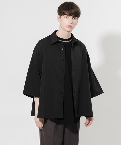 Adoon plain(アドーンプレーン)の「【Adoon plain】配色ステッチTシャツ(Tシャツ/カットソー・メンズ・ブラック/オフホワイト・MEDIUM/LARGE)」の7枚目の写真