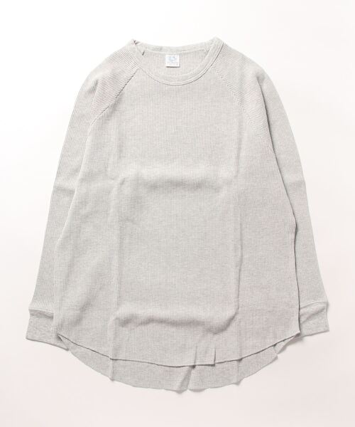 FRUIT OF THE LOOM（フルーツオブザルーム）の「サーマルラグランロン T (クルー) / 長袖 / トップス / シンプル / カジュアル / 無地 / ユニセックス（Tシャツ/カットソー・メンズ・オレンジ/ブラック/パープル/グレー/ホワイト・L/XL/M）」の3枚目の写真