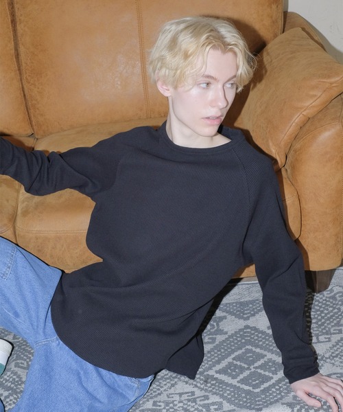 サーマルラグランロン T (クルー) / 長袖 / トップス / シンプル