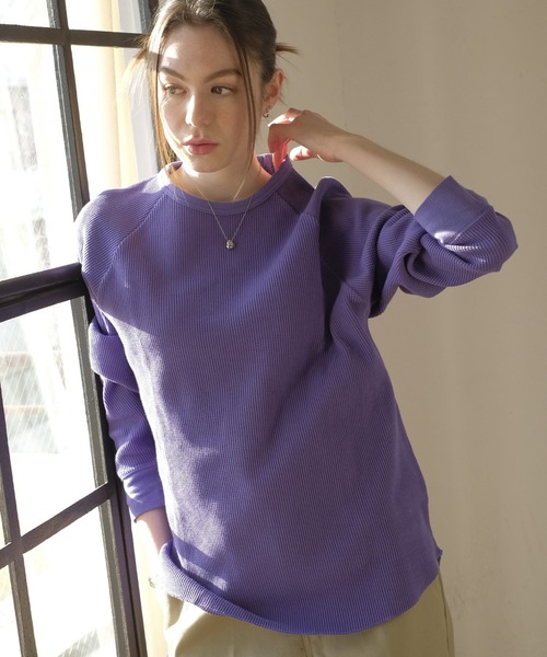 サーマルラグランロン T (クルー) / 長袖 / トップス / シンプル