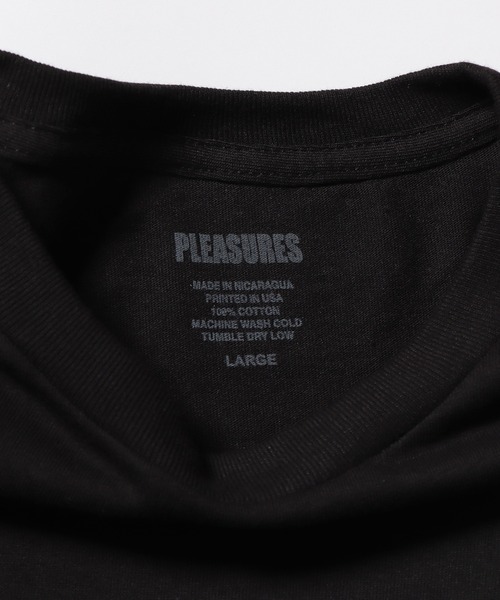 PLEASURES(プレジャー)の「PLEASURES/プレジャーズ THIRSTY T-SHIRT 半袖Tシャツ バックプリント ロゴ(Tシャツ/カットソー・メンズ・ブラック/ライトブルー・M/L/XL)」の5枚目の写真