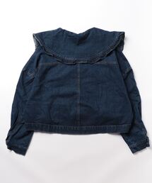 almo（アルモ）の「フリルビッグカラーデニムジャケット(BQ)（デニム