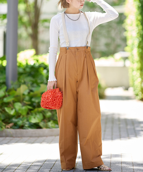 IENA LA BOUCLE（イエナラブークル）の「IENA LA BOUCLE ハイカウントダンプ2タックパンツ（スラックス・レディース・チャコールグレー/ウッド・34/36/38）」の6枚目の写真