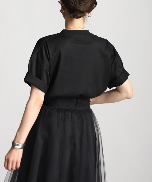 VERMEIL par iena(ヴェルメイユパーイエナ)の「【SLOANE/スローン】別注Tシャツ(Tシャツ/カットソー・レディース・オリーブ/ホワイト/ブラック・FREE)」の10枚目の写真