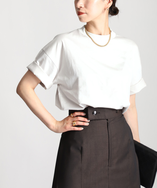 VERMEIL par iena(ヴェルメイユパーイエナ)の「【SLOANE/スローン】別注Tシャツ(Tシャツ/カットソー・レディース・オリーブ/ホワイト/ブラック・FREE)」の15枚目の写真